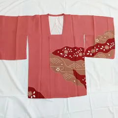 正絹　道行コート　絞り柄　しつけ付き　着丈８９㎝　裄6９㎝　K－１７５