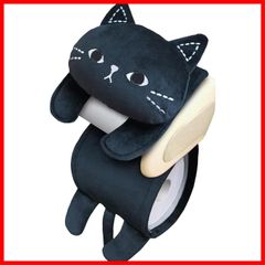【人気商品】ねこのトイレットペーパーカバー 黒猫のミミッツ
