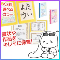 【選べる】 賞状ファイル A3 賞状ホルダー 賞状 卒業証書 作品ファイル 作品保管 賞状用ファイル 思い出ファイル 資格証明書 図画 画用紙 ポスター 工作 習字 作品 整理整頓 新学期準備 小学生 中学生 園児 レイメイ藤井【FDC】【◎】/賞状ファイルのサムネイル