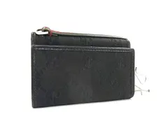 GUCCI グッチ シェリーライン GG柄 GGキャンバス×レザー 6連 キーケース 鍵入れ レディース メンズ ブラック系 DK7380