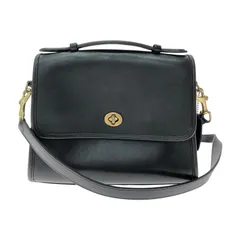 ▼▼COACH コーチ レディース 2WAYバッグ ショルダーバッグ オールドコーチ レザー 9870 ブラック