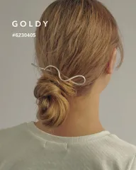 【SALE】GOLDY/ゴールディ/ウェービー ライン サイド ホールド コーム/アクセサリー/6230405のサムネイル