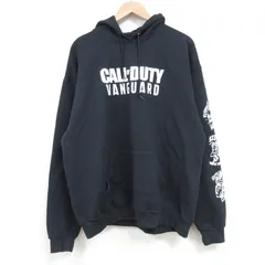 L/古着 長袖 スウェット パーカー メンズ ゲーム コールオブデューティー 黒 ブラック 25mar18 中古 スエット トレーナー トップス