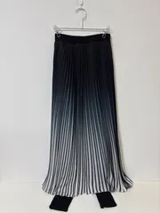 PRIDEBIS プリデビス 裏起毛レギンス付きプリーツロングスカート グラデーション ロングスカート ウエスト部分毛玉あり 160