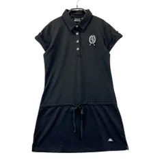 サイズ：S KAPPA GOLF カッパゴルフ  半袖ポロ ワンピース  ブラック系 [240101460156] ゴルフウェア レディース ストスト