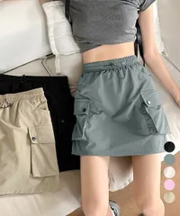カーゴスカート ハイウエストミニスカート_2