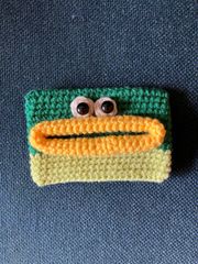 パクパクモンスター　ポケットティッシュケース　ミニポーチ　小物入れ　ハンドメイド