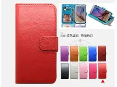 iPhone5C 手帳型 PUレザー スマホケース 赤色 Y163