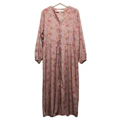 極美品✨ソージュ　23SS　ペイズリー柄ワンピース　ピンク　シャツワンピース 美品☆ソージュ ペイズリー柄ワンピース ピンク Free