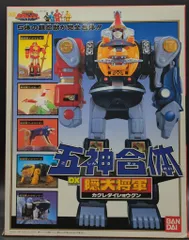 当時物　五神合体　DX隠大将軍　忍者戦隊カクレンジャー　隠れ大将軍　戦隊ロボ 当時物】バンダイ 忍者戦隊カクレンジャー 五神合体 DX隠大将軍