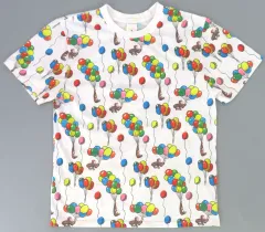 【中古】Tシャツ ジョージ(バルーン/ちりばめ) Tシャツ ホワイト Mサイズ 「おさるのジョージ×グラニフ(graniph)」