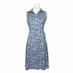 Brooks Brothers ブルックスブラザーズ リバティ 花柄 スキッパー ワンピース ノースリーブ サイズ2 S ブルー レディース 【中古】