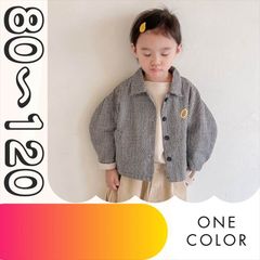 【送料無料】ギンガムチェック 刺繍ジャケット 女の子 ベビー キッズ 80 90 100 110 120 長袖 韓国子供服 ハーフバースデー ベビー用品 秋 冬 上着 カットソー