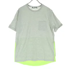 美品 ALOYE アロイ 日本製 フェイクレイヤード 半袖 Tシャツ S グレー メンズ 古着のサムネイル