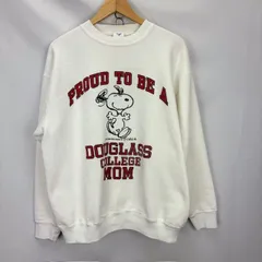 90年代 Jostens スヌーピー DOUGLASS COLLEGE MOM プリントスウェット サイズL MADE IN USA  07101605 872