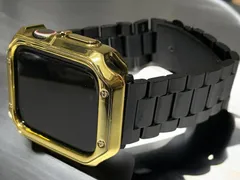 Apple Watch ステンレスベルト付きカバーセット メンズ レディース対応 Ultra 2 38mm 40mm 41mm 42mm 44mm 45mm 46mm49mm 35