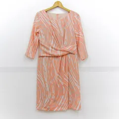 クードシャンス ワンピース クルーネック トップス 日本製 レディース 40サイズ ピンク系 COUP DE CHANCE 【中古】