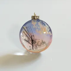 No.174  レジンネックレス・やさしい夕暮れ