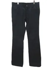 ミッシェルクラン MICHEL KLEIN homme ロング丈 ストレートパンツ 50 黒系 ブラック 無地 ジップフライ ストレッチ タグ付のサムネイル