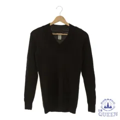 ☆美品☆ GAP ギャップ トップス ニット Vネック 袖ボタン 長袖 レディース ブラック M 901-14088 送料無料 古着