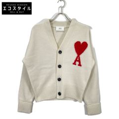 mii ミー レッド×ピンク PIA カーディガン M - メルカリ 