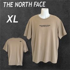 THE NORTH FACE ノースフェイス メンズ Tシャツ 半袖 XL ロゴプリント カットソー NT 32201A ゴールドウイン ベージュ系 (F019)★