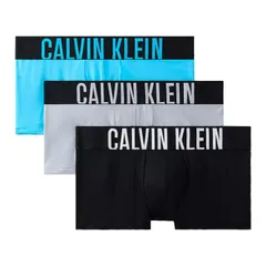 カルバンクライン：INTENSE POWER MICRO ローライズボクサーパンツ 3PK (カーニバルブルー/ブラック/ミスティグレー)