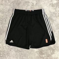 WNBA ロゴ ハーフパンツ ショーツ adidas ブラック L バスケ 女子バスケ 古着 海外古着