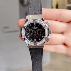 HUBLOT ヒューブロ【Big Bang レディース 38mm クロノグラフ】愛を大胆に表現する時計?? 国際アーティスト?陳漫（チェンマン）コラボモデル - チェコダイヤ＆天然ゴムバンド｜本日限定特価｜新品未使用-MM輸入2