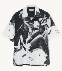 フォーサムワン　レーヨン半袖シャツ　ブルー　ロゴ SHIRT SS｜全商品 | FORSOMEONE(フォーサムワン)公式ONLINE STORE