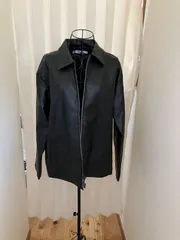 【メンズ】HK　WORKS　LONDON　レジャージャケット　黒　ブラック