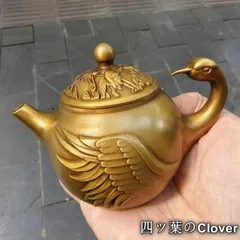 銅器 鳳凰鶴茶壺 酒壺 茶器 装飾品 工芸品 置物 - メルカリ