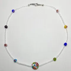 No.5 ミルフィオリビーズネックレス