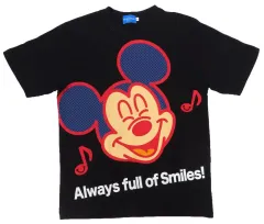 【中古】衣類 ミッキーマウス(Always full of Smiles!) Tシャツ ブラック Mサイズ 「ディズニー」 東京ディズニーリゾート限定