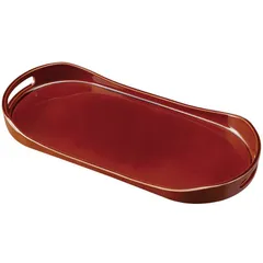 紀州塗り お盆 トレー 14寸 42.5cm幅 コーヒートレー 春慶 和風 和室 おしゃれ トレイ おぼん 日本製