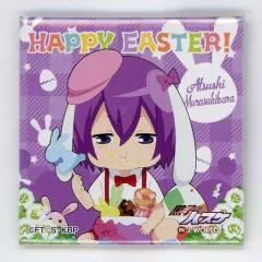 【中古】バッジ・ピンズ 紫原敦 「黒子のバスケ 春フェス 黒子のイースター in J-WORLD TOKYO スクエア缶バッジ Ver.2」