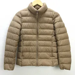U■ユニクロ/UNIQLO ウルトラライトダウンジャケット【S】ベージュ/LADIES/k37【中古】■