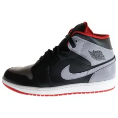 NIKE (ナイキ) Air Jordan 1 Mid Black/Cement Grey エアジョーダン1 ミッド ブラック/セメントグレー ミッドカットスニーカー US10/28cm DQ8426-006