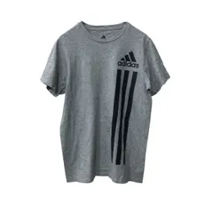 adidas 半袖 ロゴTシャツ S グレー アディダス プルオーバー パフォーマンスロゴ 古着卸 アメリカ仕入 a705-5871