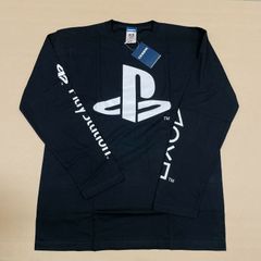 コスパ プレステ プレイステーション 長袖 Tシャツ ロンT トップス XL 黒 ブラック ロングスリーブ Tシャツ PlayStation プレイステーション【T02
