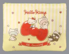 【中古】雑貨 24.フラットポーチ(イエロー) 「サンリオ当りくじ ハローキティ＆サンリオキャラクターズ当りくじ」