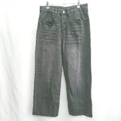 ◇ Θ yolo ワイドデニムパンツ サイズ表記なし ブラック メンズ E  【1501230031233】