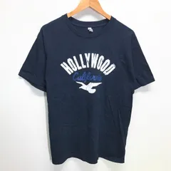 (^w^)b ALSTYLE アルスタイル ハリウッド カリフォルニア プリント Tシャツ ネイビー メンズ L