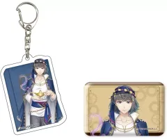 【中古】雑貨 02.萩原朔太郎 童話Ver.(公式イラスト) アクリルキーホルダー＆スクエア缶バッジセット 「文豪とアルケミスト」