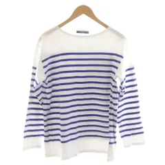 セントジェームス SAINT JAMES Tシャツ カットソー 長袖 ボーダー柄 T6 白 青 72011w63 /RR ■JS