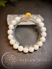 SALE‼️✨️💎【守り神・金運アップや開運、繁栄を願う】天然石  ホワイトオニキス・水晶金蛇・カット水晶  デザインブレスレット   レディース＆メンズ          B253