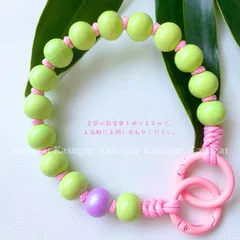 PETAL☆ウッドビーズ ストラップ スマホ ハンド ストラップ 天然 木 製 ビーズ ウォレット チェーン キーホルダー バッグチャーム ベイビー ブランケットク シューズ クリップ 犬 猫 手首 ブレスレット 携帯 リスト ストラップ KASUGAR