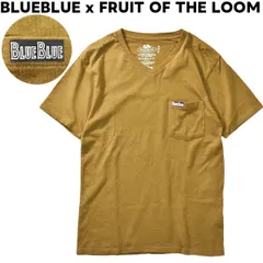 ブルーブルー フルーツオブザルーム 胸ポケット 半袖 Tシャツ M オリーブ