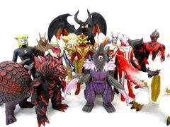ウルトラマン ソフビ フィギュア 15体セット ■ バンダイ BANDAI 円谷プロ ソフトビニール人形 まとめ売り メカモスラ ベリュドラ □7Ｆ