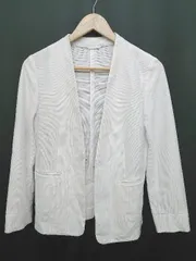 ◇ COMME CA ISM コムサイズム 長袖 ジャケット サイズ11 ホワイト レディース P  【1408200002784】